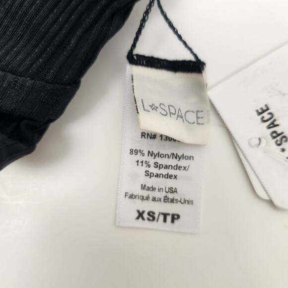 L*Space Siren Bikini Top in Black Size XS NWT Wired V - Picture 6 of 6